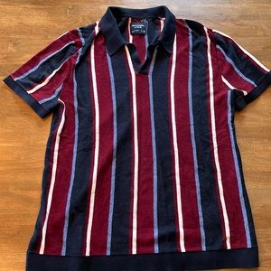 Abercrombie and Fitch polo striped medium